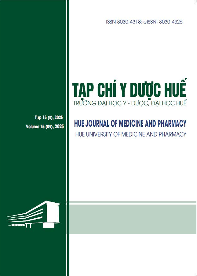 Tập 15 Số 5 (2025): Tạp chí Y Dược Huế số 5 tập 15-2025